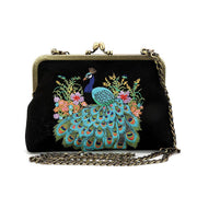 Peacock Embroidered Handbag - Twitchers Emporium Store
