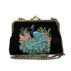 Peacock Embroidered Handbag - Twitchers Emporium Store