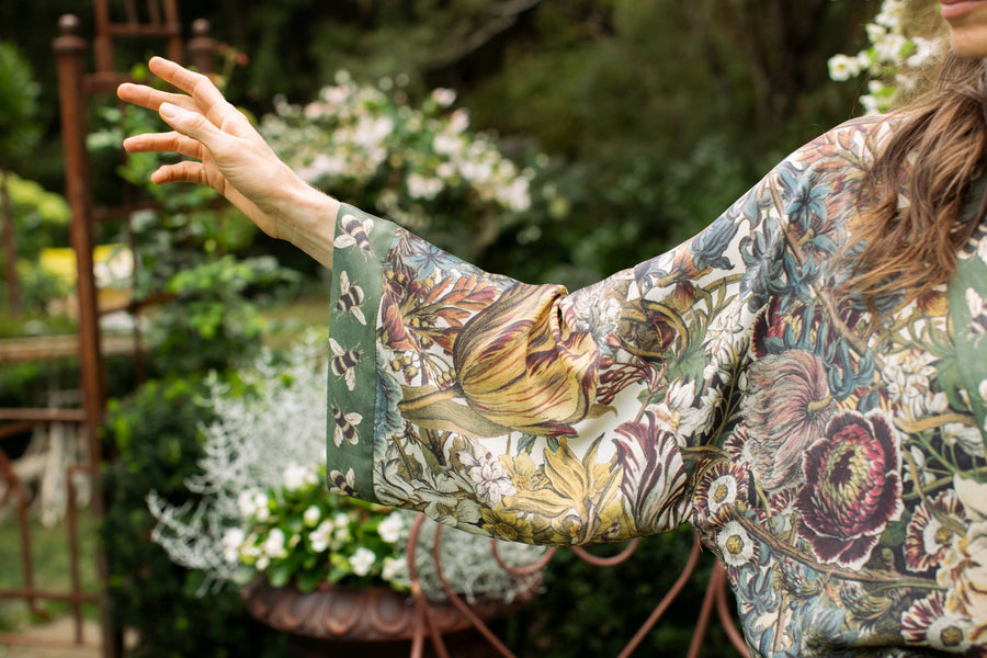 Love Grows Wild Cropped Kimono - Twitchers Emporium Store