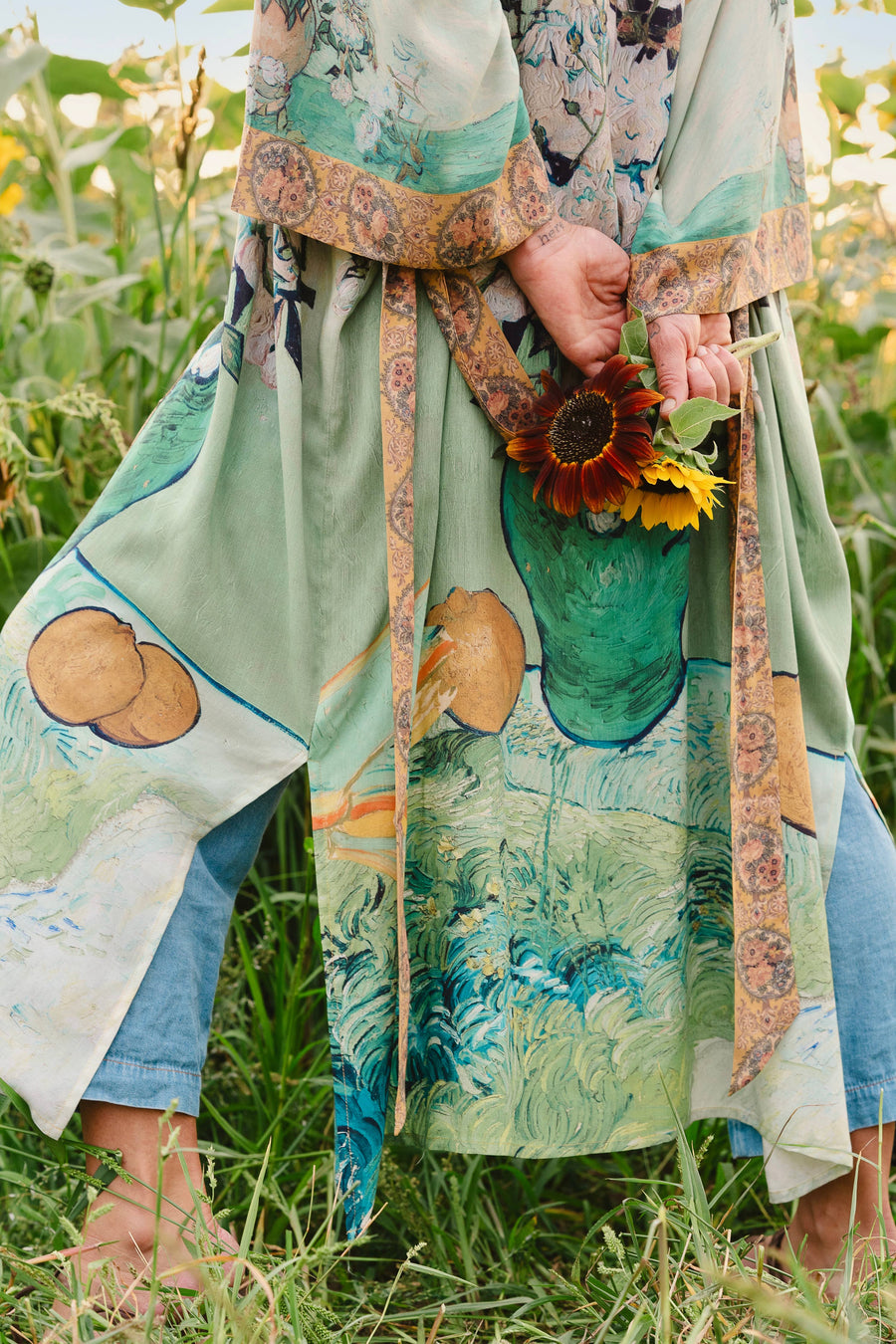 My Dream Van Gogh Long Kimono