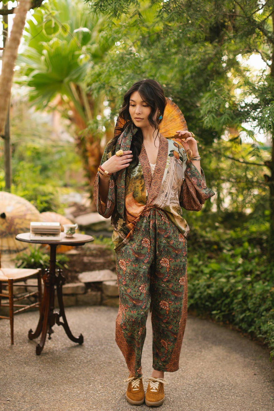 Secret Garden Cropped Kimono