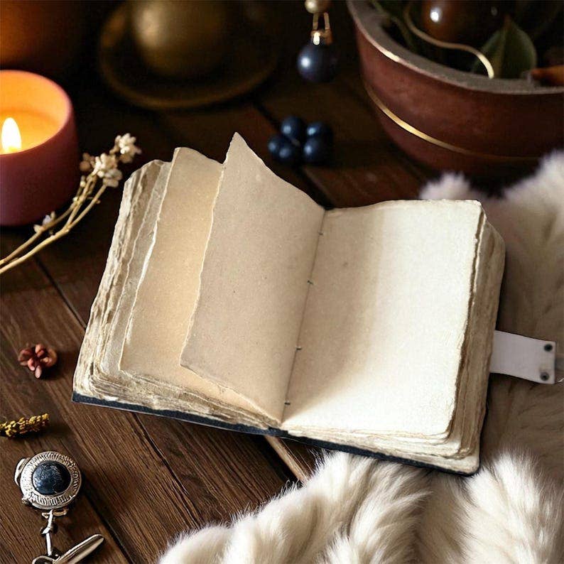 Leather Journal Moon & Mushroom - Twitchers Emporium Store