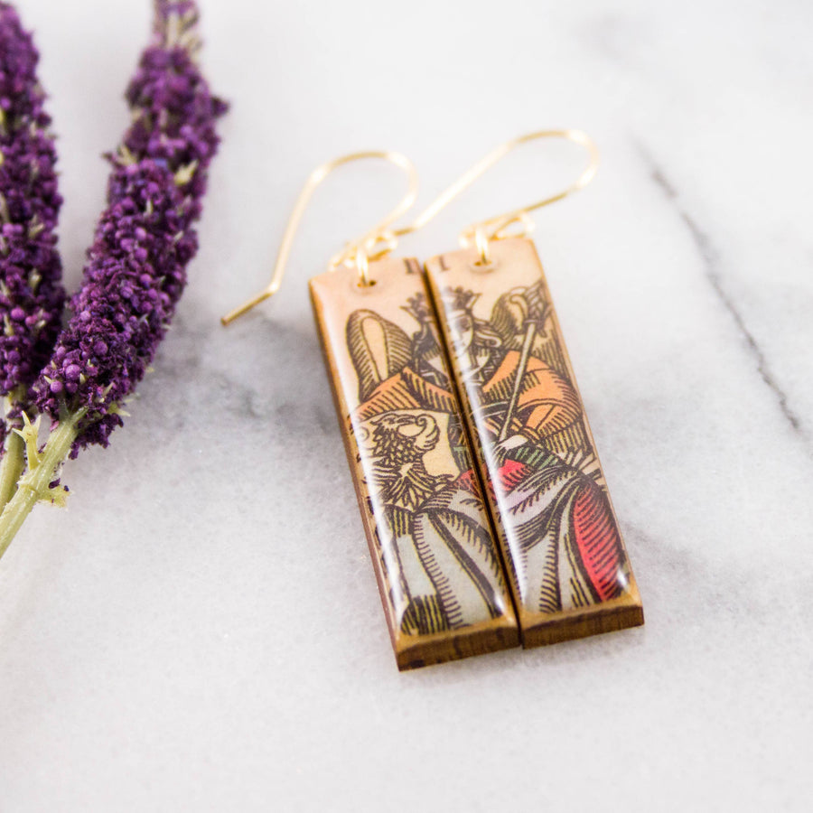 Tarot Card Earrings- The Empress