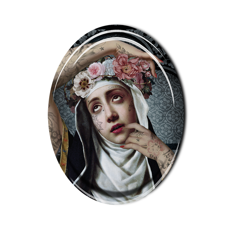 SAINT RITA TRAY 33X25CM - Twitchers Emporium Store