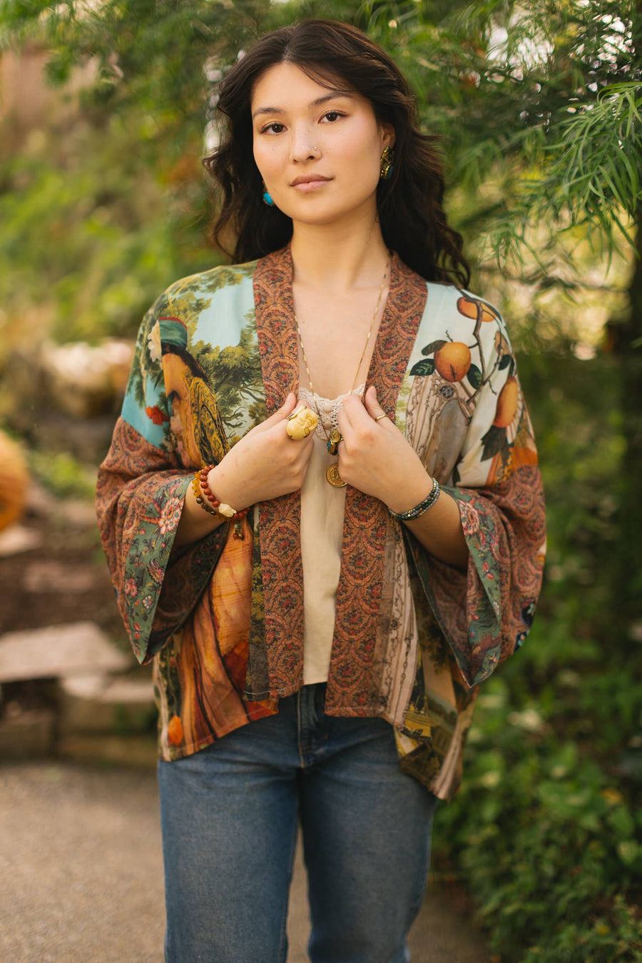 Secret Garden Cropped Kimono