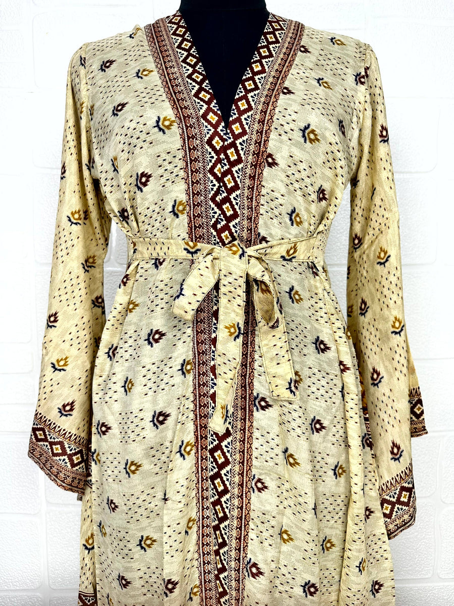 SALE - Recycled Indian Silk Dress - Twitchers Emporium Store