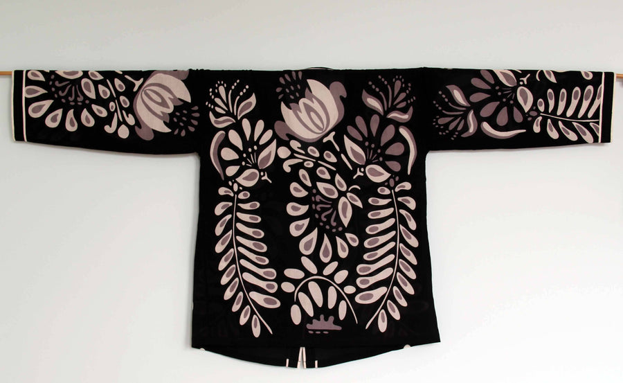 Black Blossom Kimono