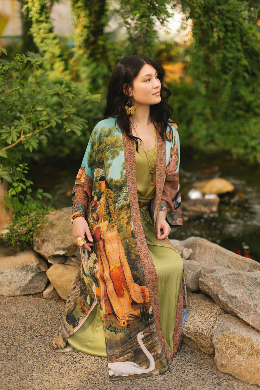 Secret Garden Long Kimono