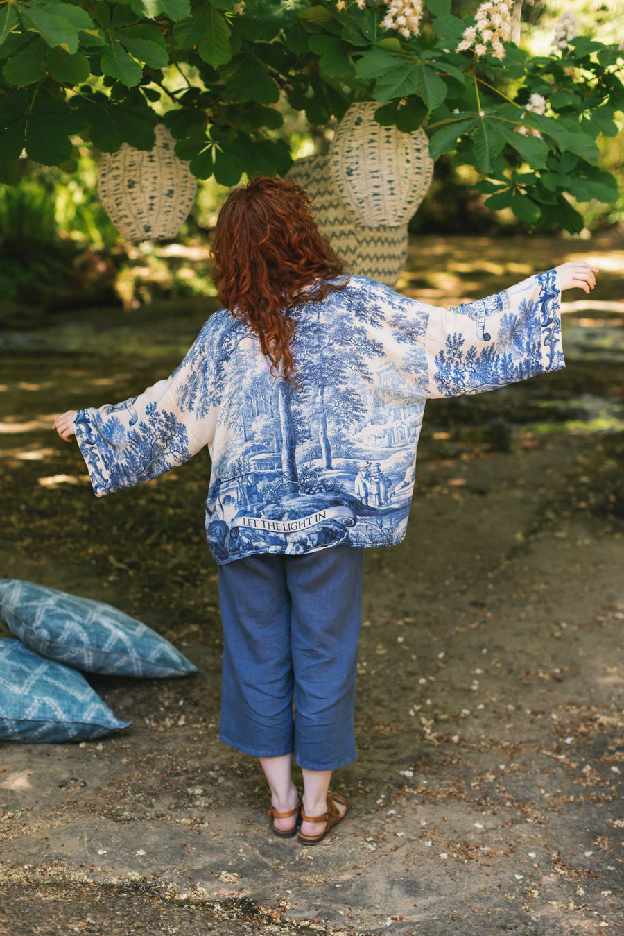 Let The Light In Crop Kimono