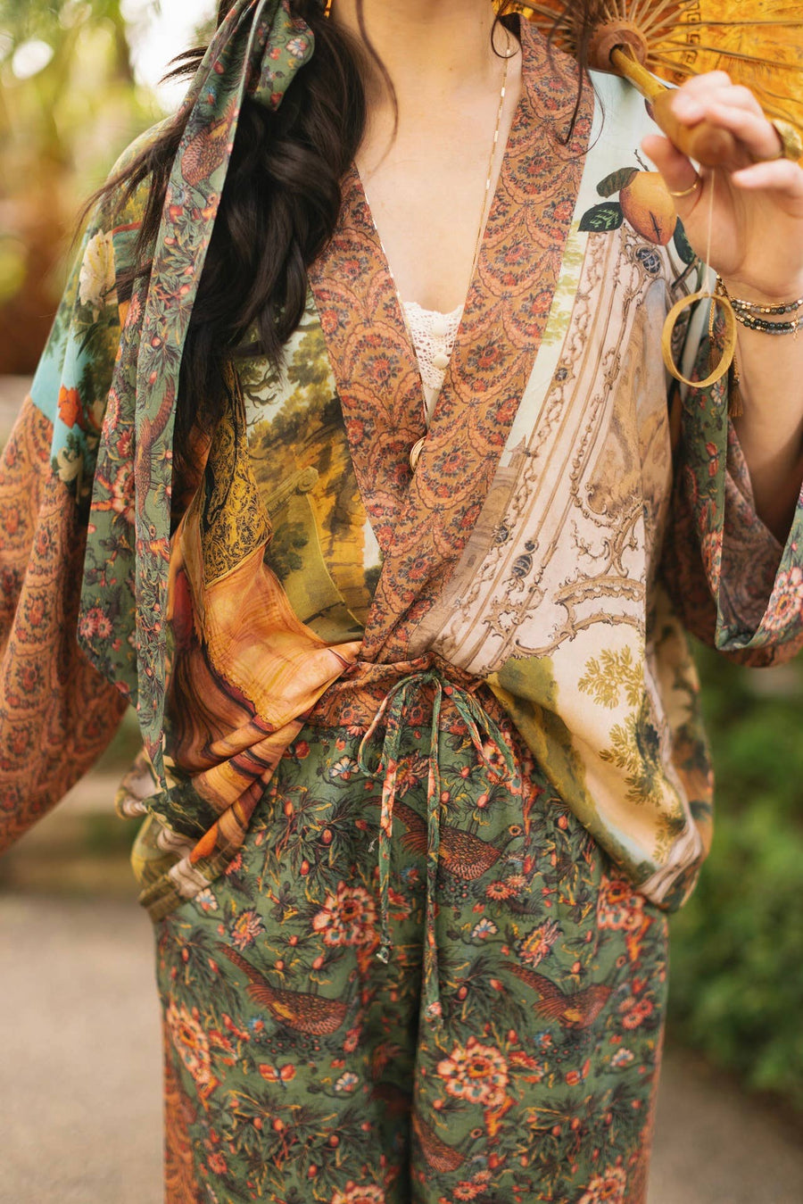 Secret Garden Cropped Kimono