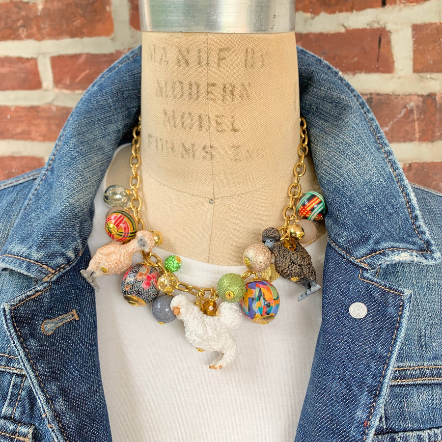 Silkie Chickens Necklace