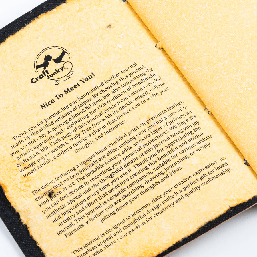 Marble Leather Journal - Twitchers Emporium Store