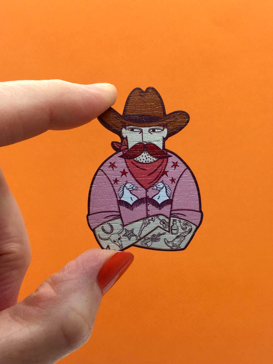 Cowboy Brooch - Twitchers Emporium Store