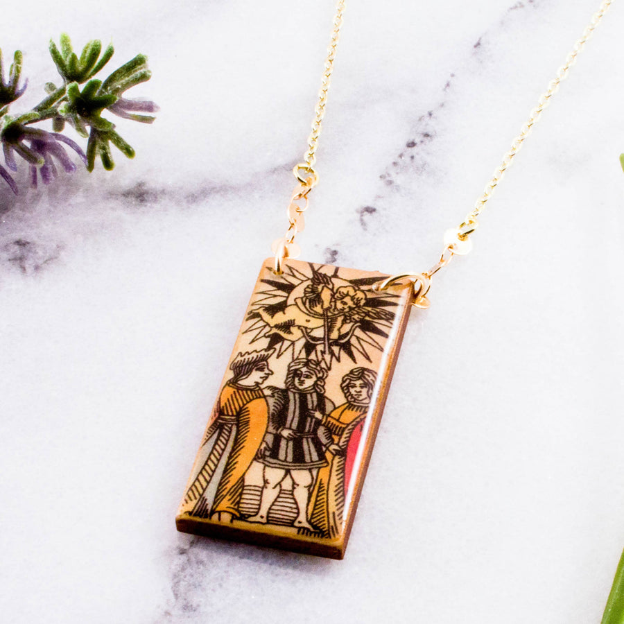 Tarot Lovers Necklace