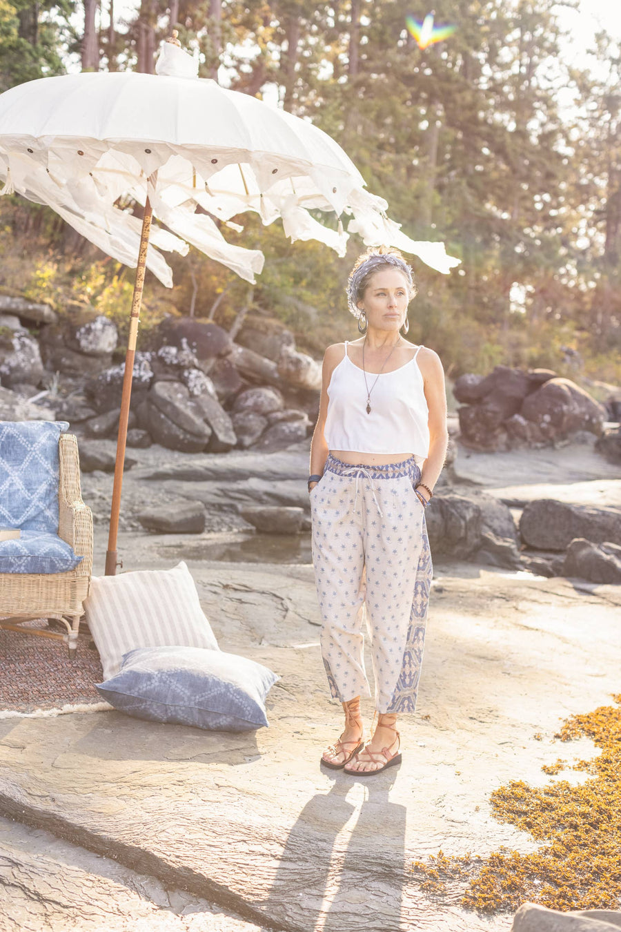 Head In The Clouds Linen Pants