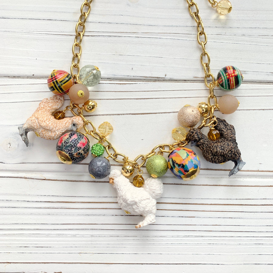 Silkie Chickens Necklace