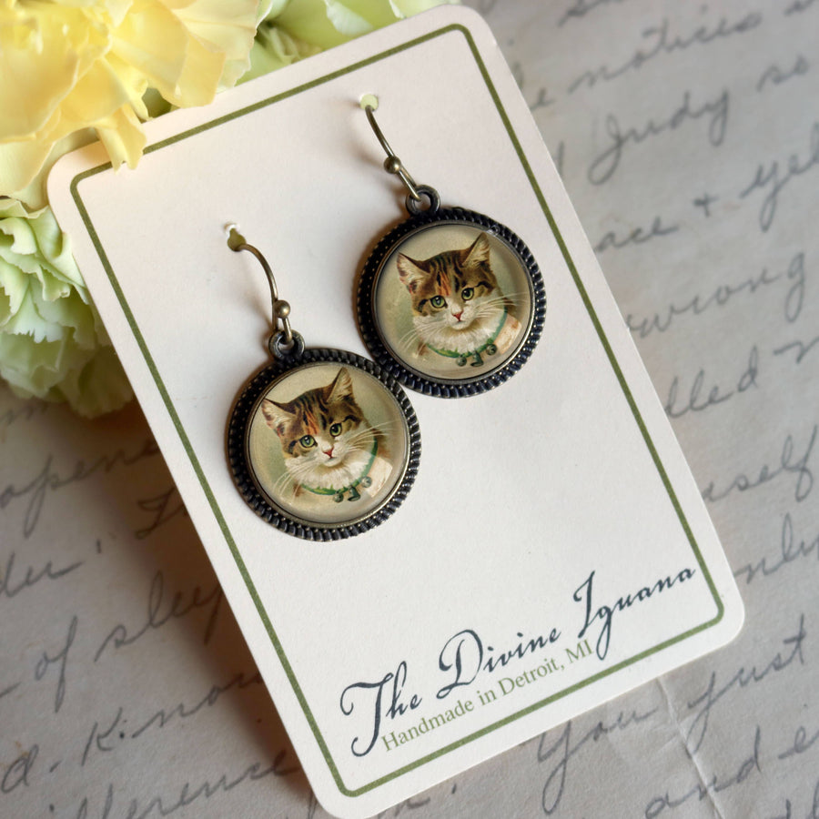 Calico Cat Earrings