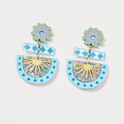 Betty Earrings - Sage/Blue - Twitchers Emporium Store
