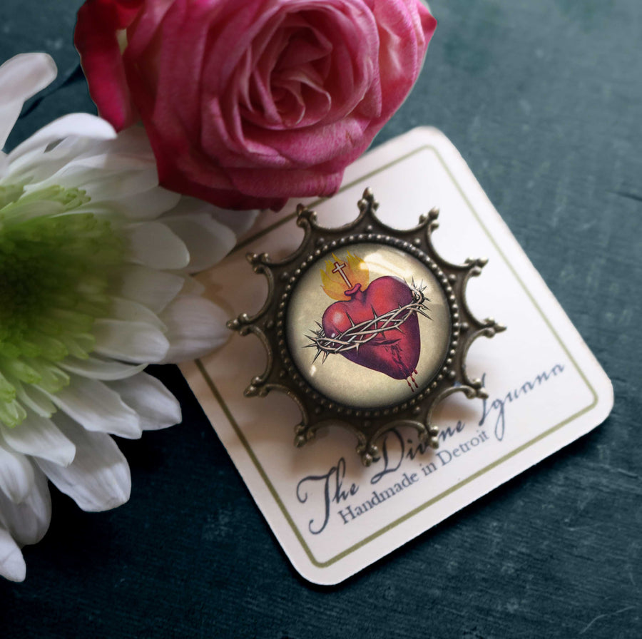 Sacred Heart Brooch
