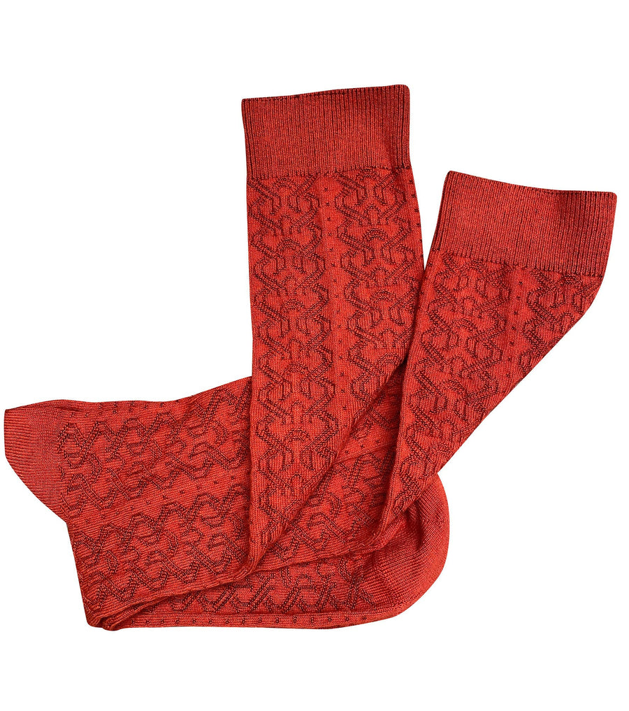 'Ornella' Cinnabar Cotton Socks - Twitchers Emporium Store