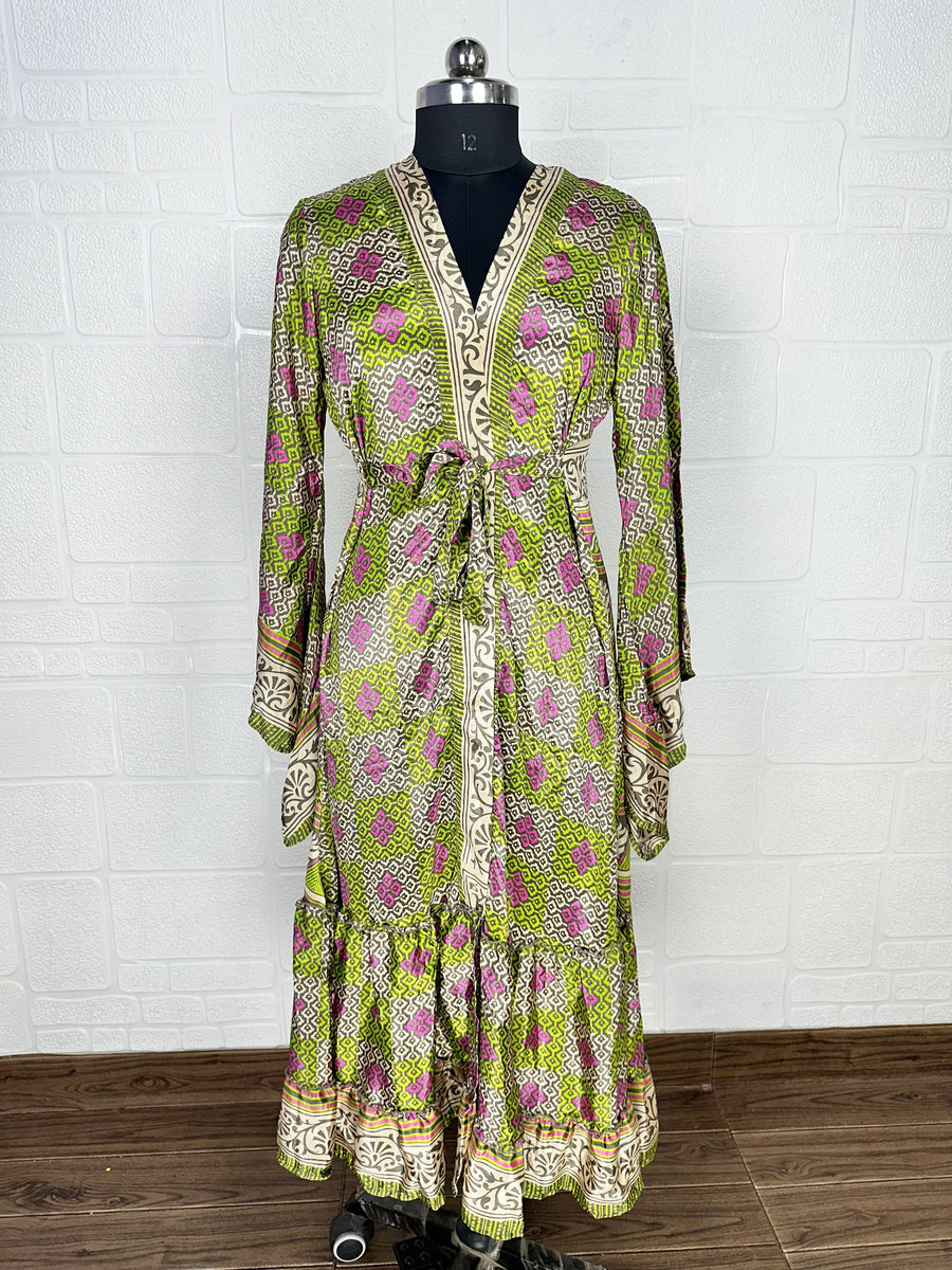 SALE - Recycled Indian Silk Dress - Twitchers Emporium Store