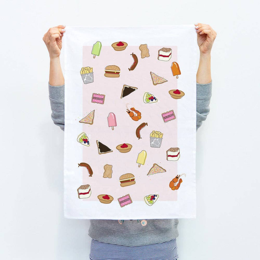 TEA TOWEL - AUSSIE FOODS - Twitchers Emporium Store