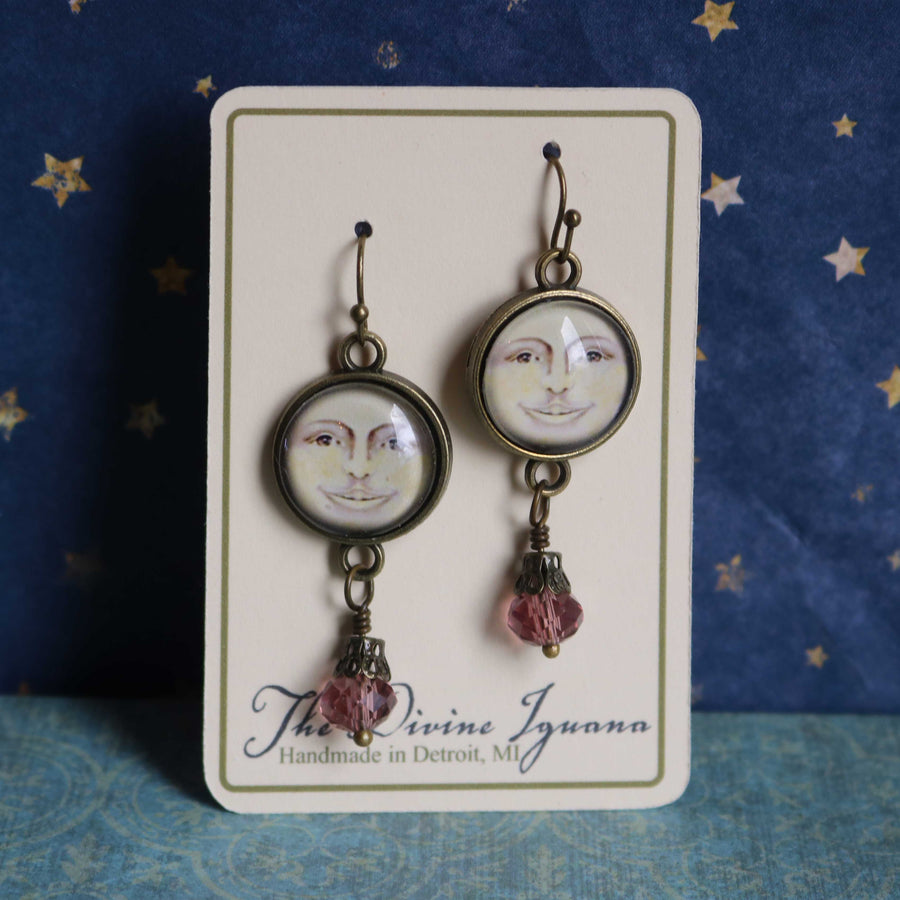 Man in the Moon Earrings