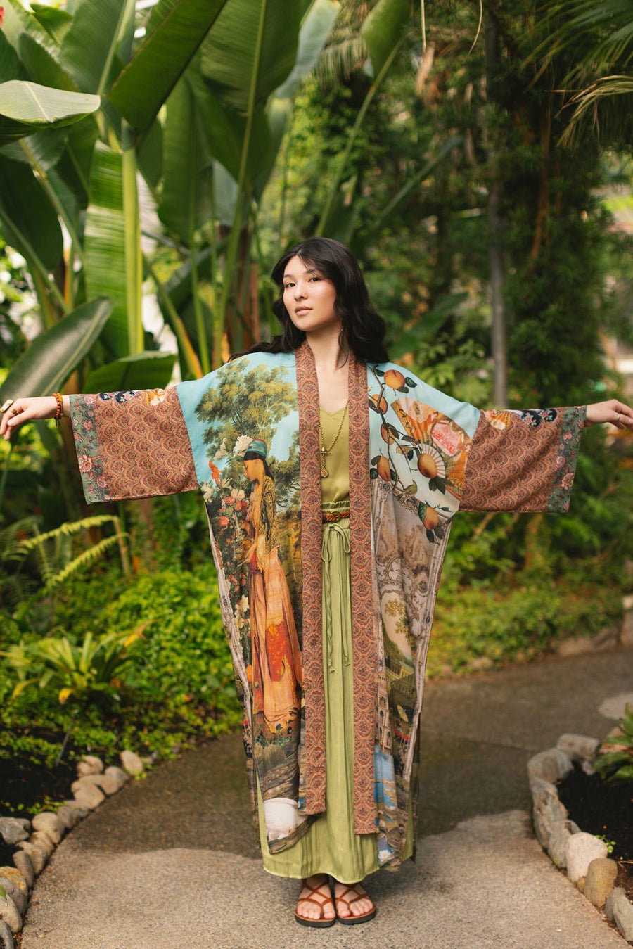 Secret Garden Long Kimono