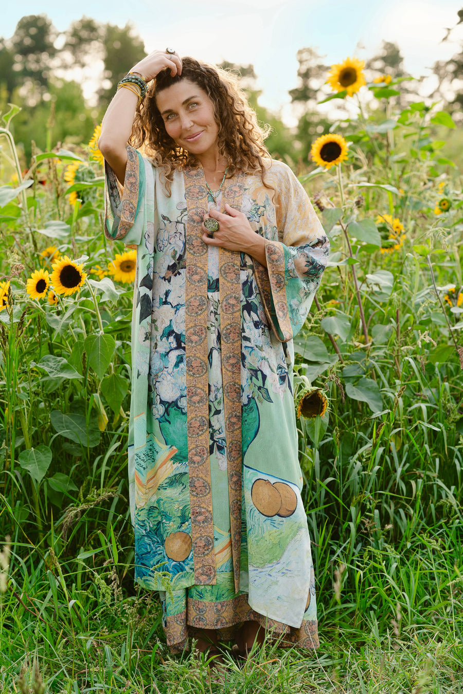 My Dream Van Gogh Long Kimono