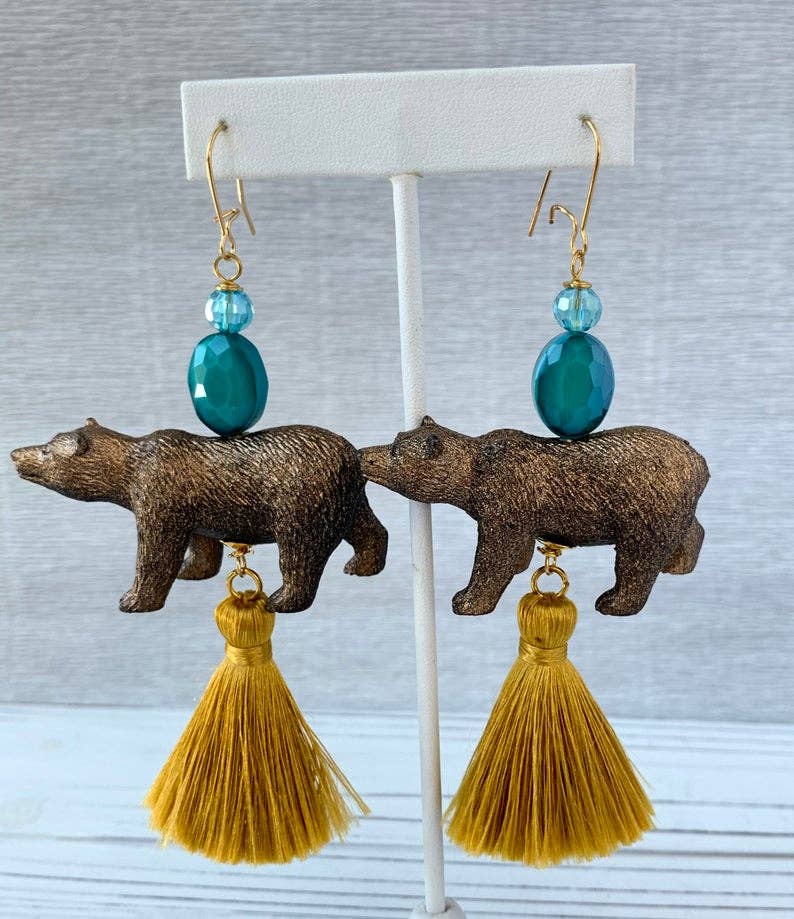 The California Bear Earrings