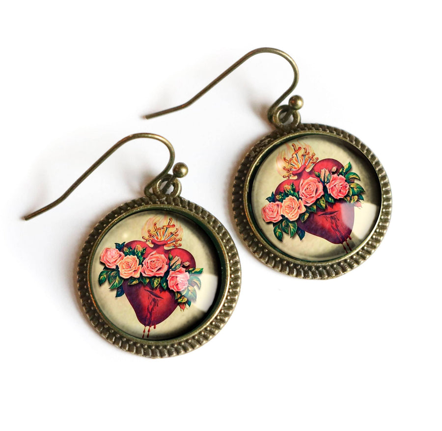 Immaculate Heart Earrings