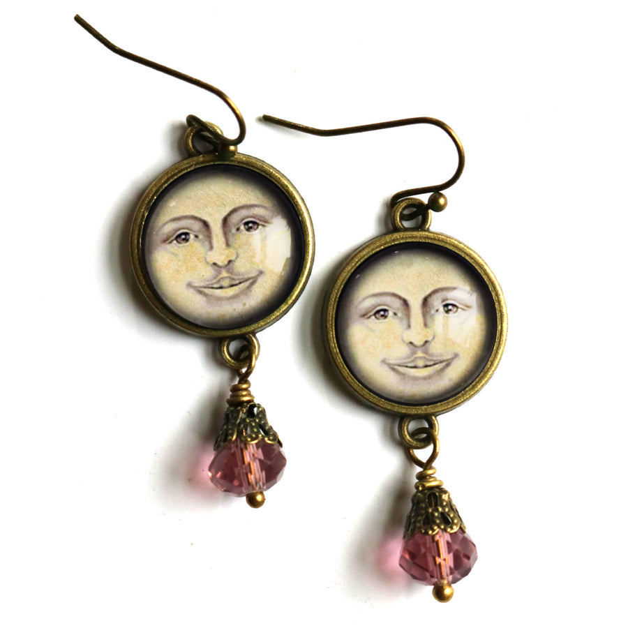 Man in the Moon Earrings