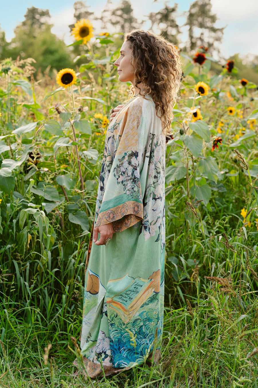 My Dream Van Gogh Long Kimono