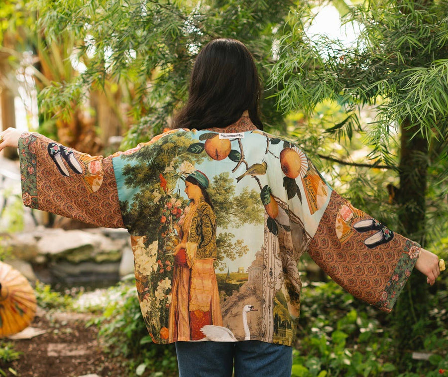 Secret Garden Cropped Kimono