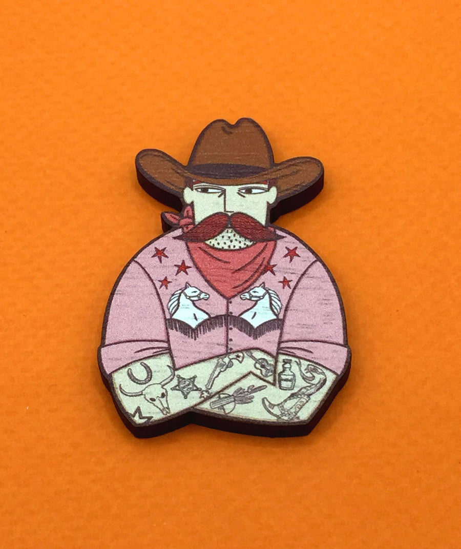 Cowboy Brooch - Twitchers Emporium Store