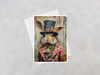The Dapper Hare Blank Card - Twitchers Emporium Store