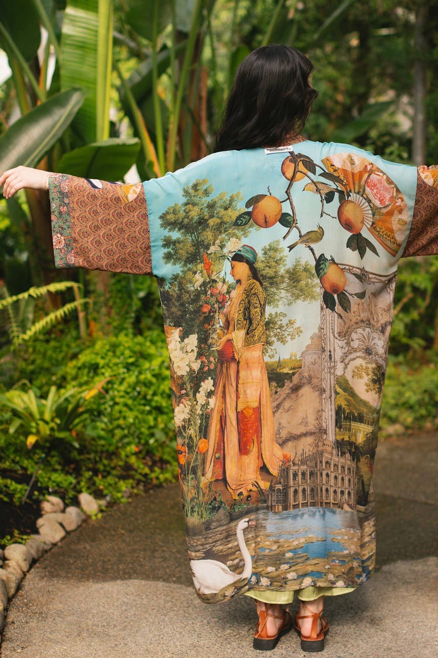 Secret Garden Long Kimono - Twitchers Emporium Store