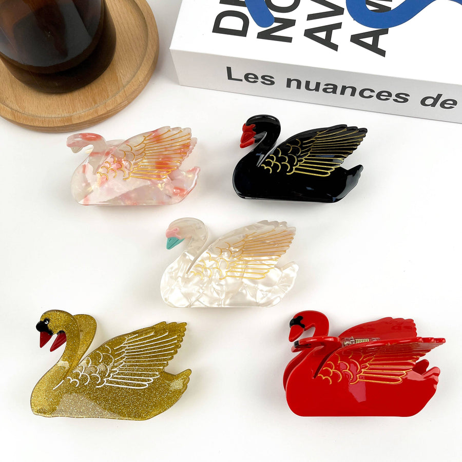 Susan the Swan Hair Claw - Twitchers Emporium Store