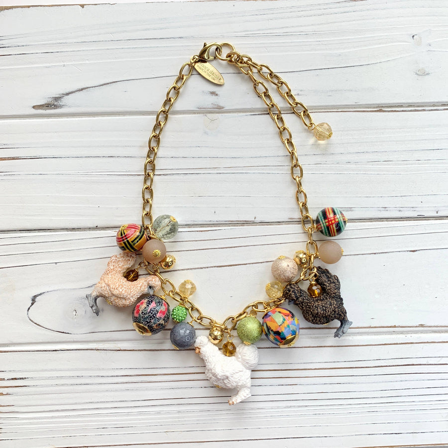 Silkie Chickens Necklace