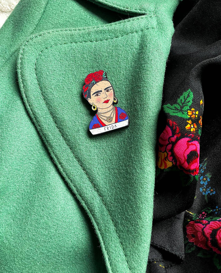 Frida Kahlo Brooch - Twitchers Emporium Store