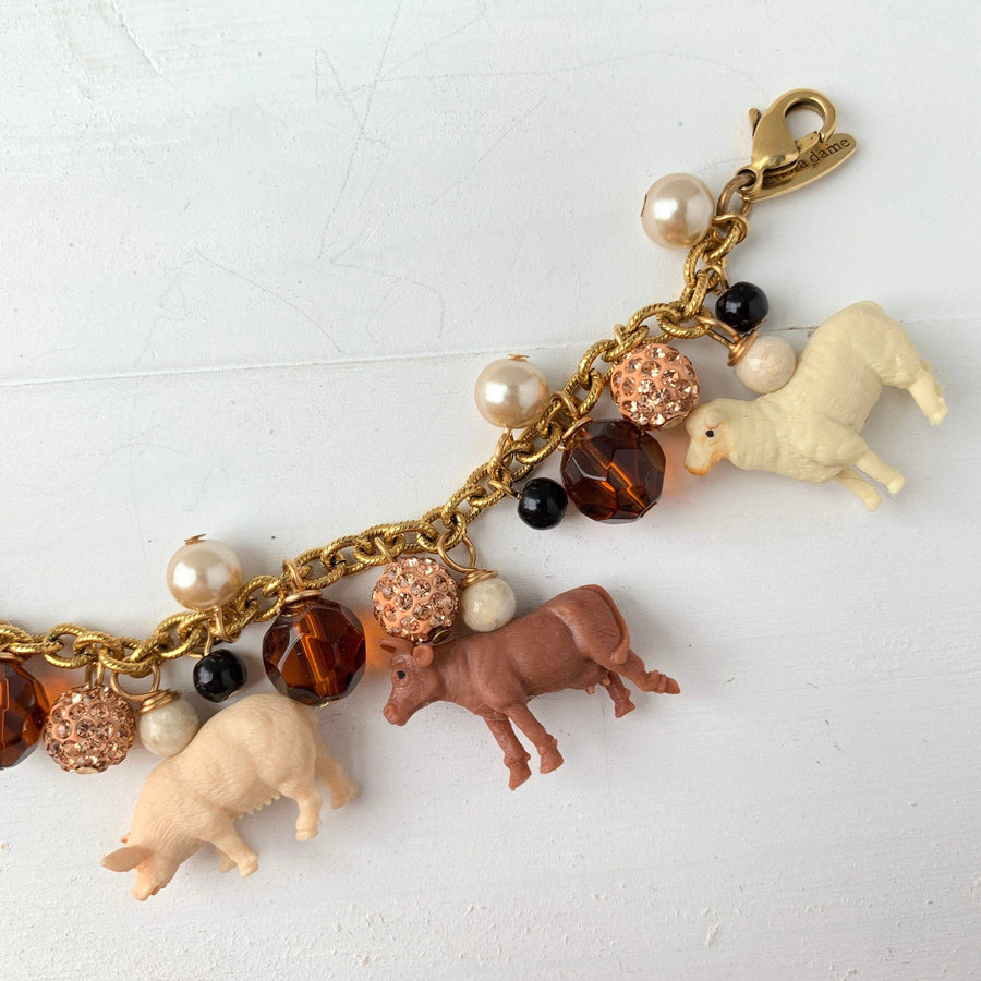 Farm Animal Charm Bracelet