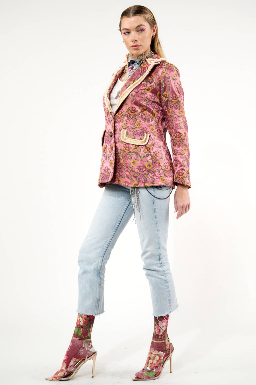 Renaissance Silk Jacquard Blazer