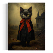 Victorian Black Cat Miss Jinx Wall Art - Twitchers Emporium Store