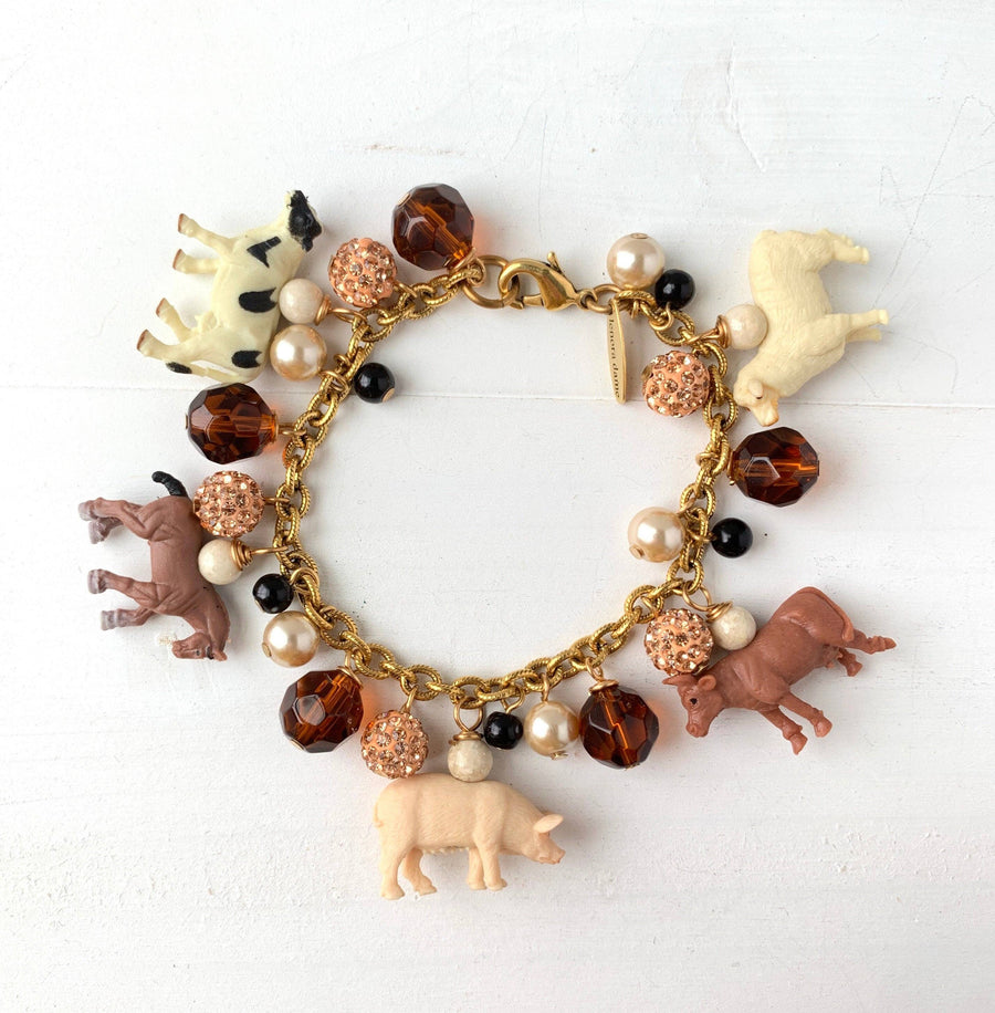 Farm Animal Charm Bracelet