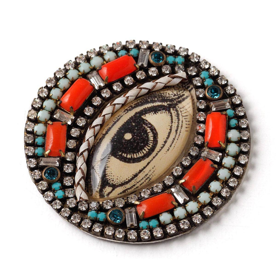 Bejewelled Color Pop Eye Pin - Twitchers Emporium Store