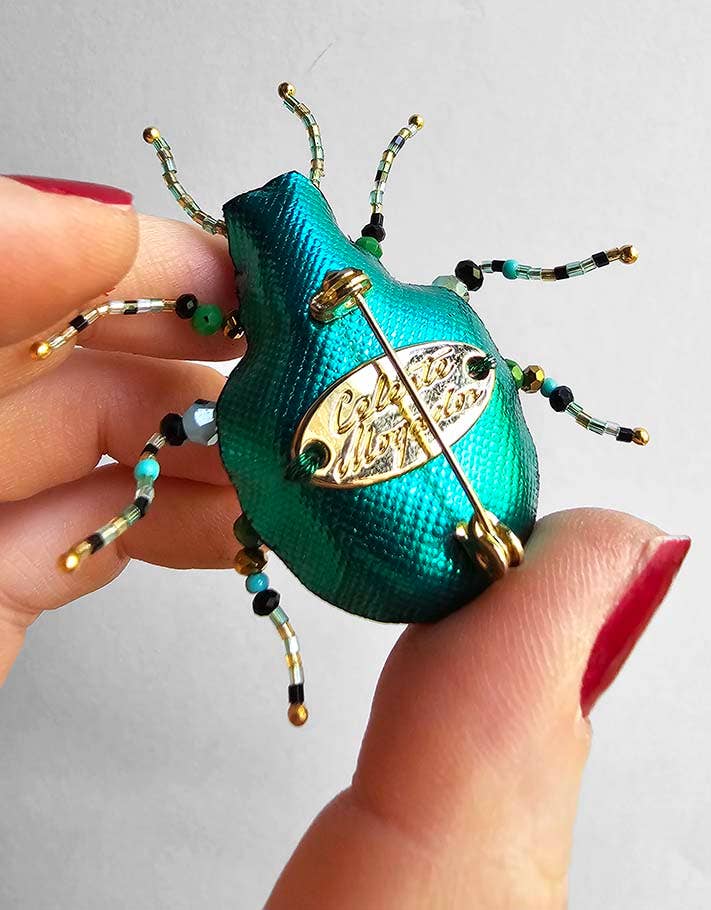 Hubert the Beetle Brooch