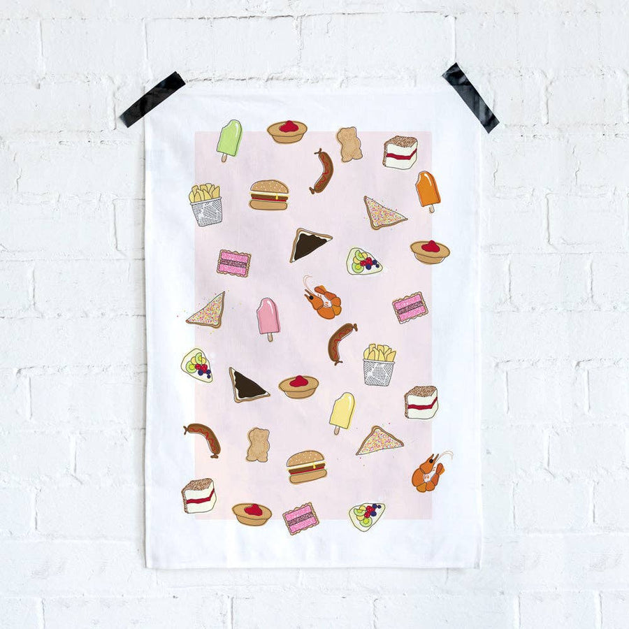 TEA TOWEL - AUSSIE FOODS - Twitchers Emporium Store
