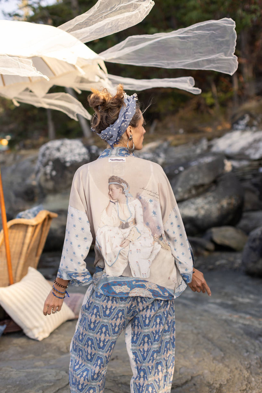 Head In The Clouds Cropped Kimono