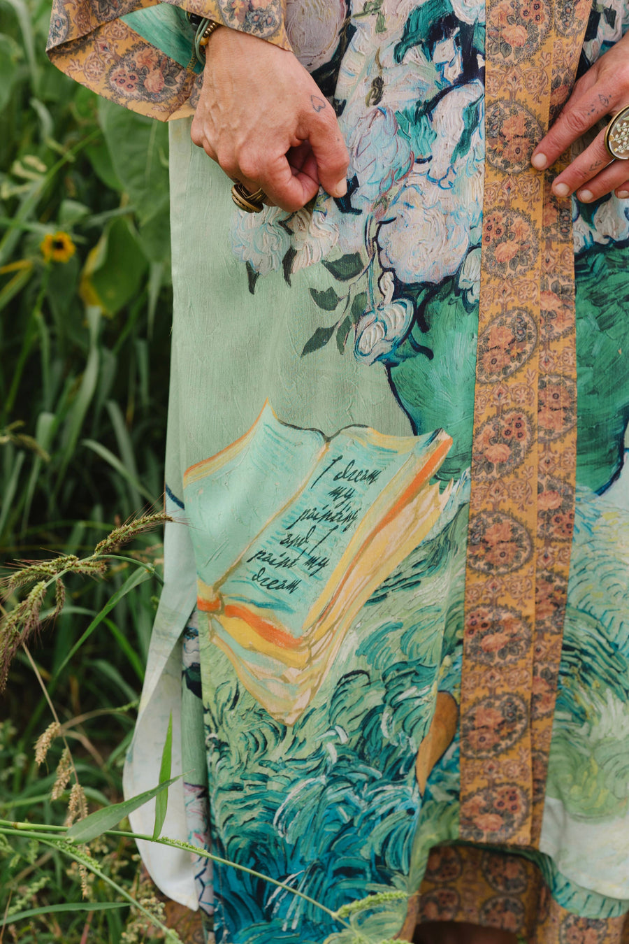 My Dream Van Gogh Long Kimono