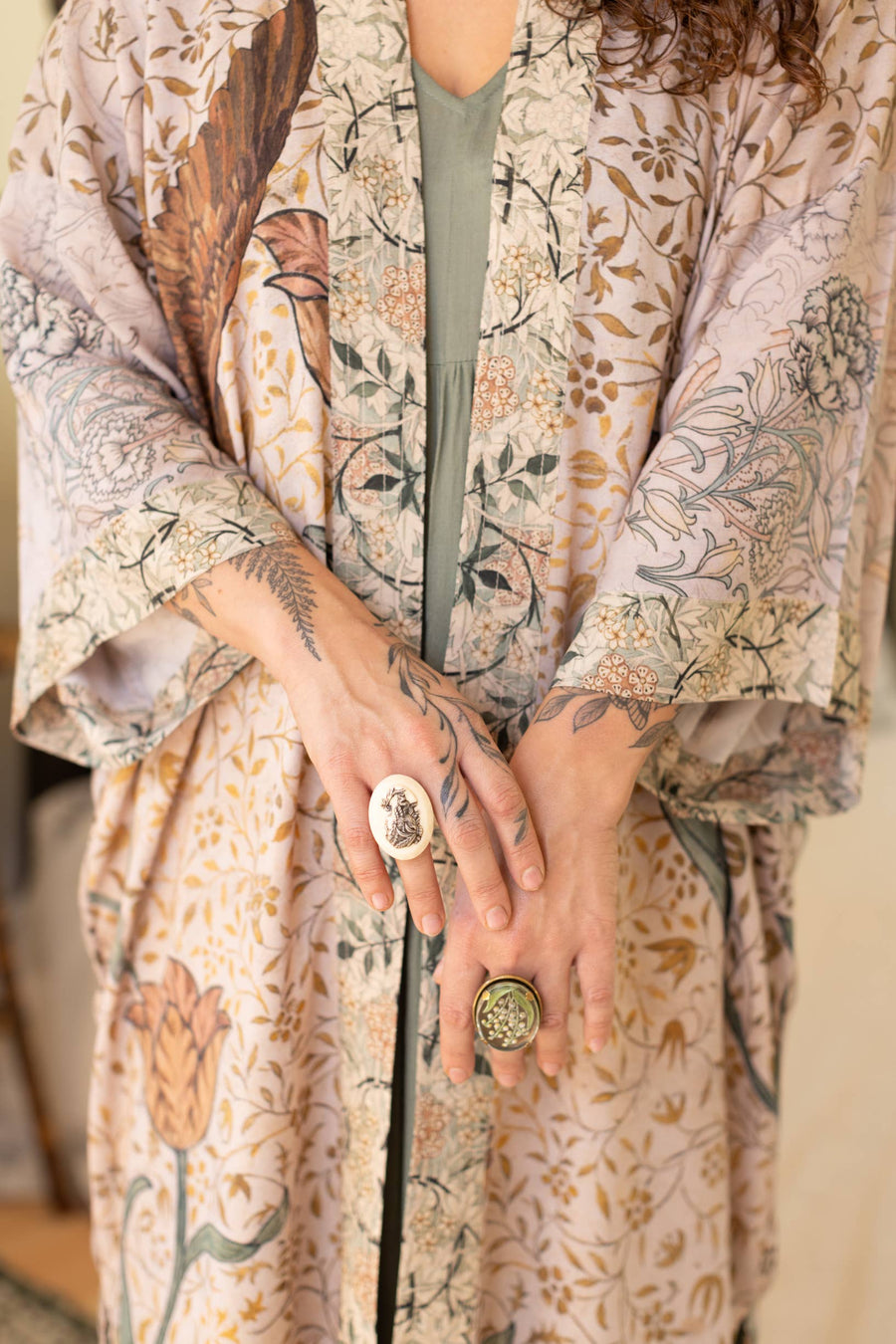 Folklore Kimono Long